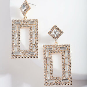Small Square Drop Earrings