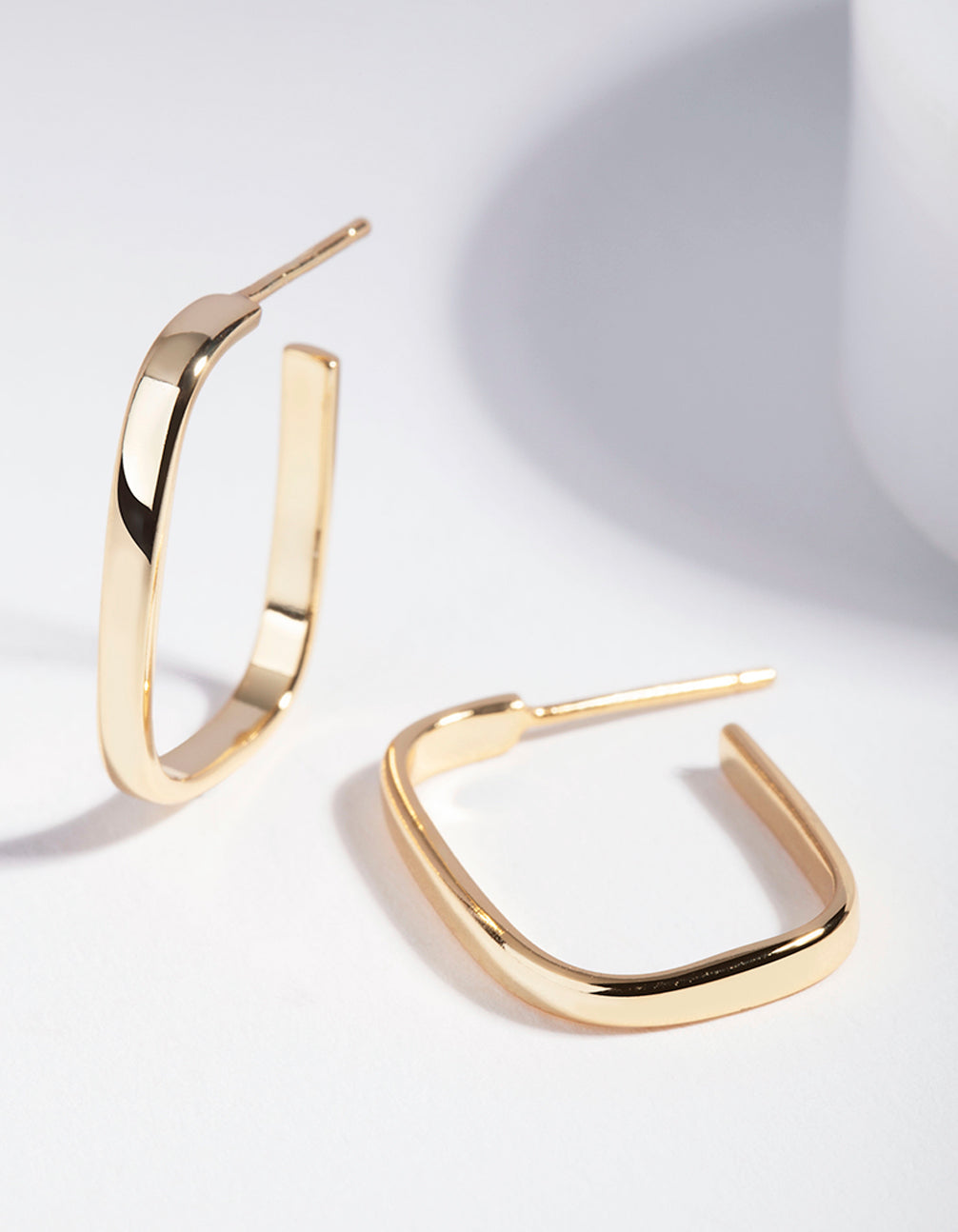 Square Open Hoop Earrings