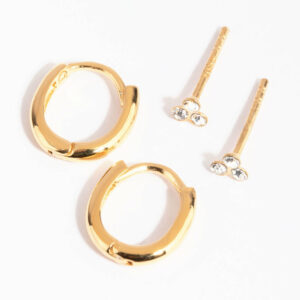 Ball Stud & Earring Set