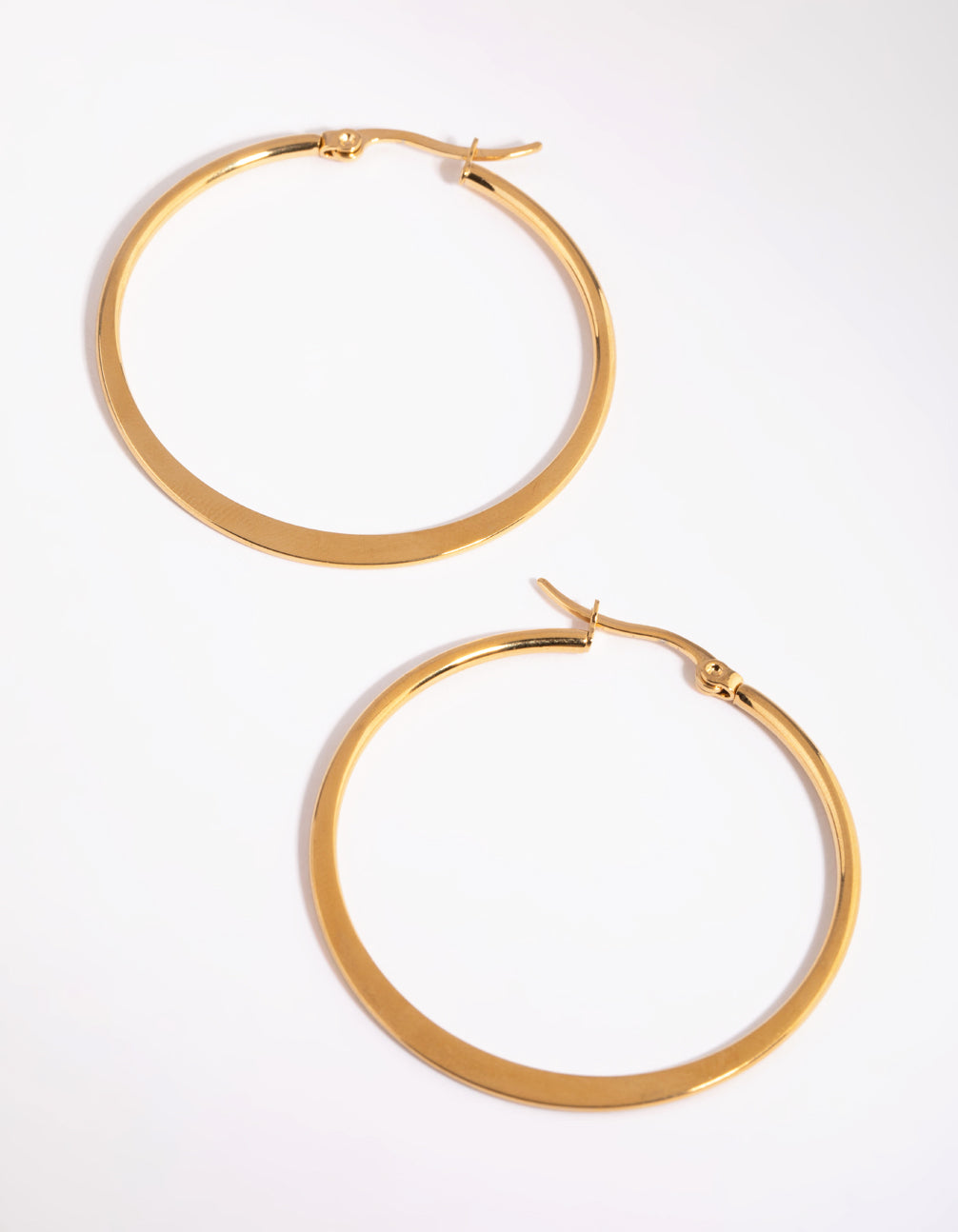 Stainless Steel Thin Hoop Earrings