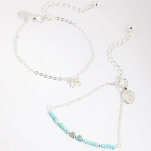 Butterfly Beaded Bracelet Set