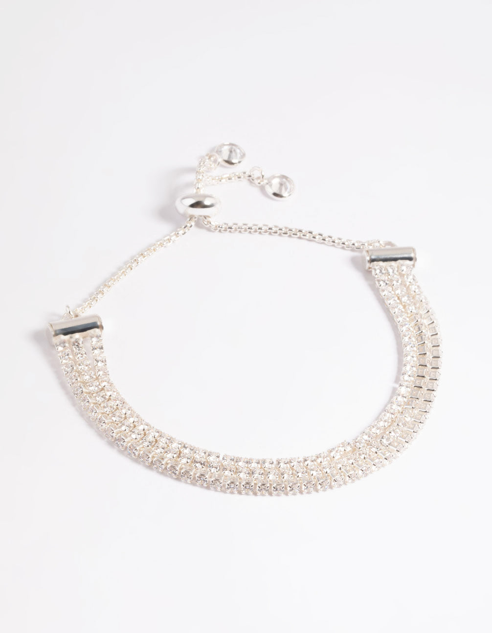 Triple Row Toggle Tennis Bracelet