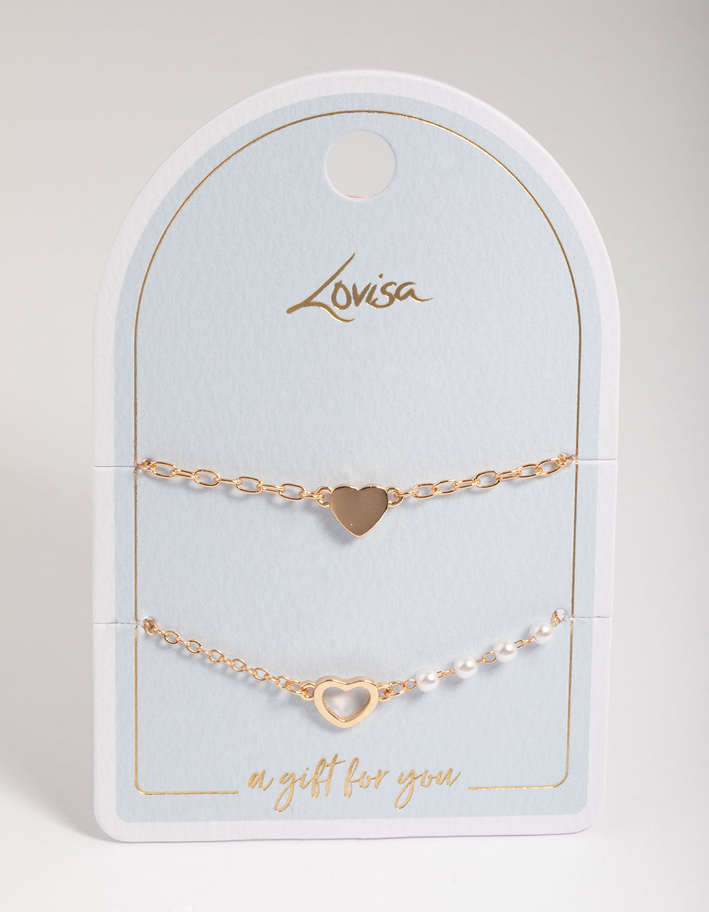 Open Heart & Pearl Bracelet Pack