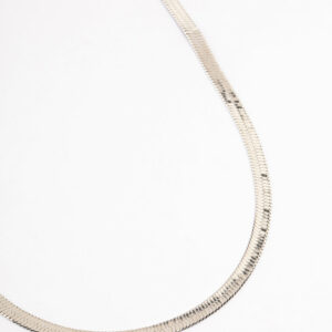 Rhodium Classic Snake Chain Necklace