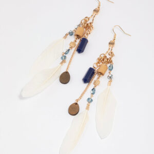 Feather Chain Earrings