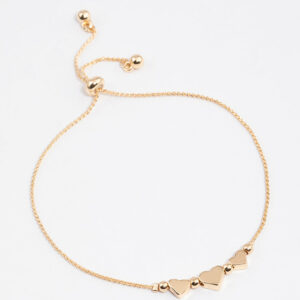 Triple Mini Heart Bracelet