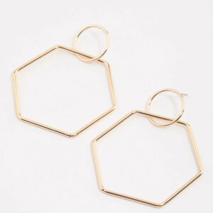 Hexagon Earrings