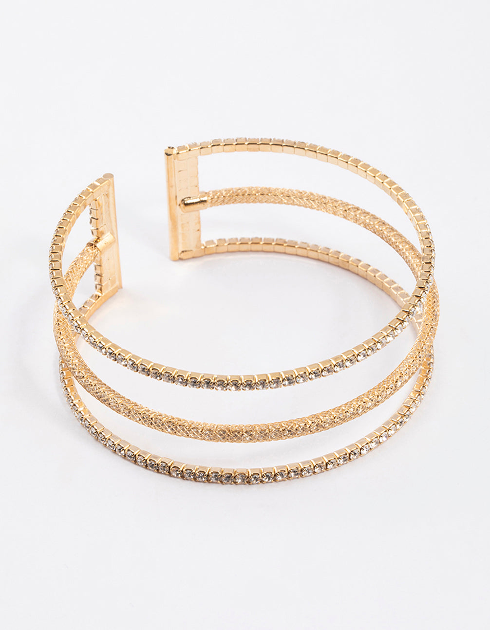 Textured Triple Row Bangle