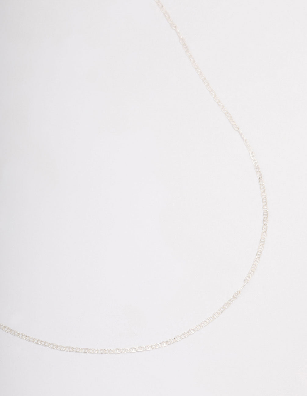 Sterling Figaro Chain Necklace