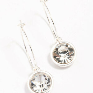 Circle Encased Hoop Earrings