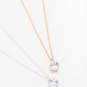 & Solitaire Crystal Necklace Pack