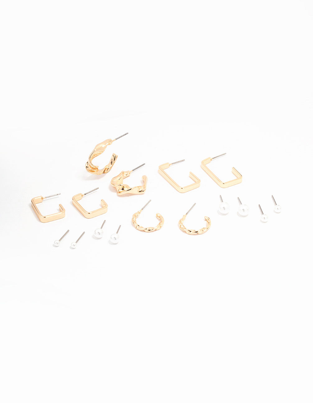 Pearl Bar Hoop Earring 8-Pack