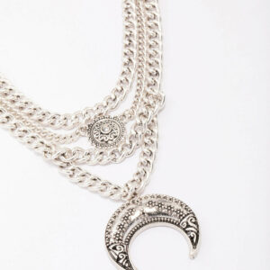 Antique Western Crescent Moon Necklace
