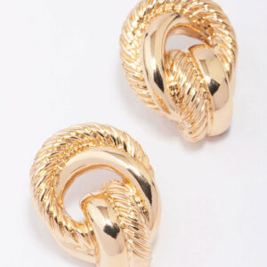 Rope Knotted Stud Earrings