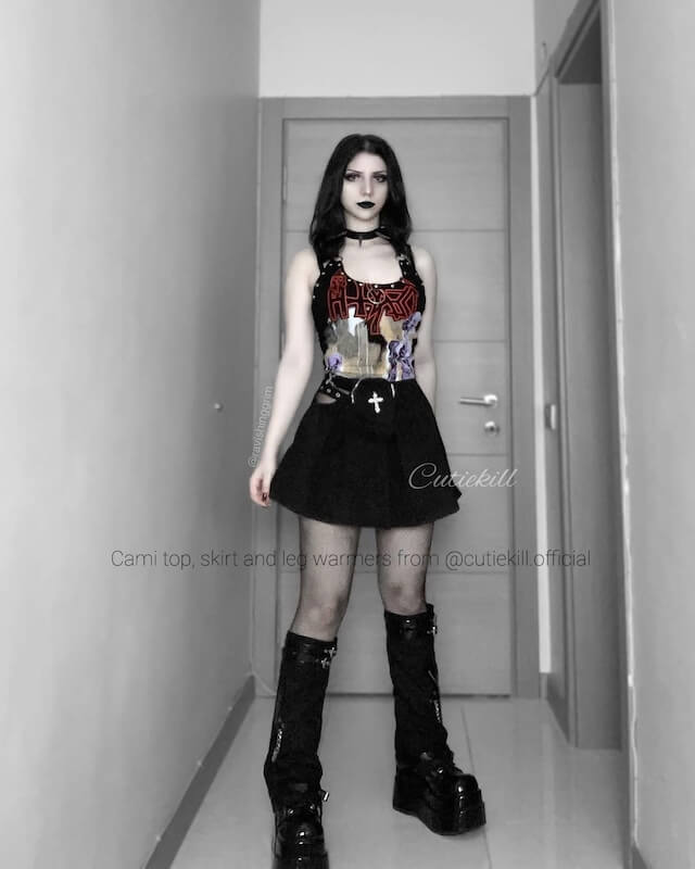 Alternative grunge top/ skirt - Image 3