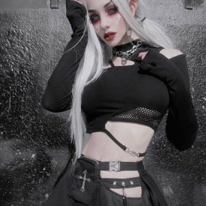 Alternative grunge top/ skirt