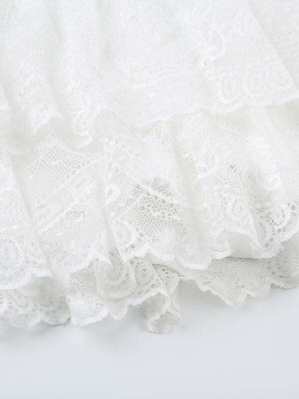 Elegant floral lace skirt - Image 9