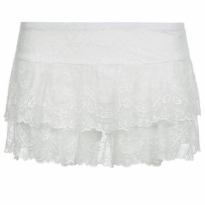 Elegant floral lace skirt