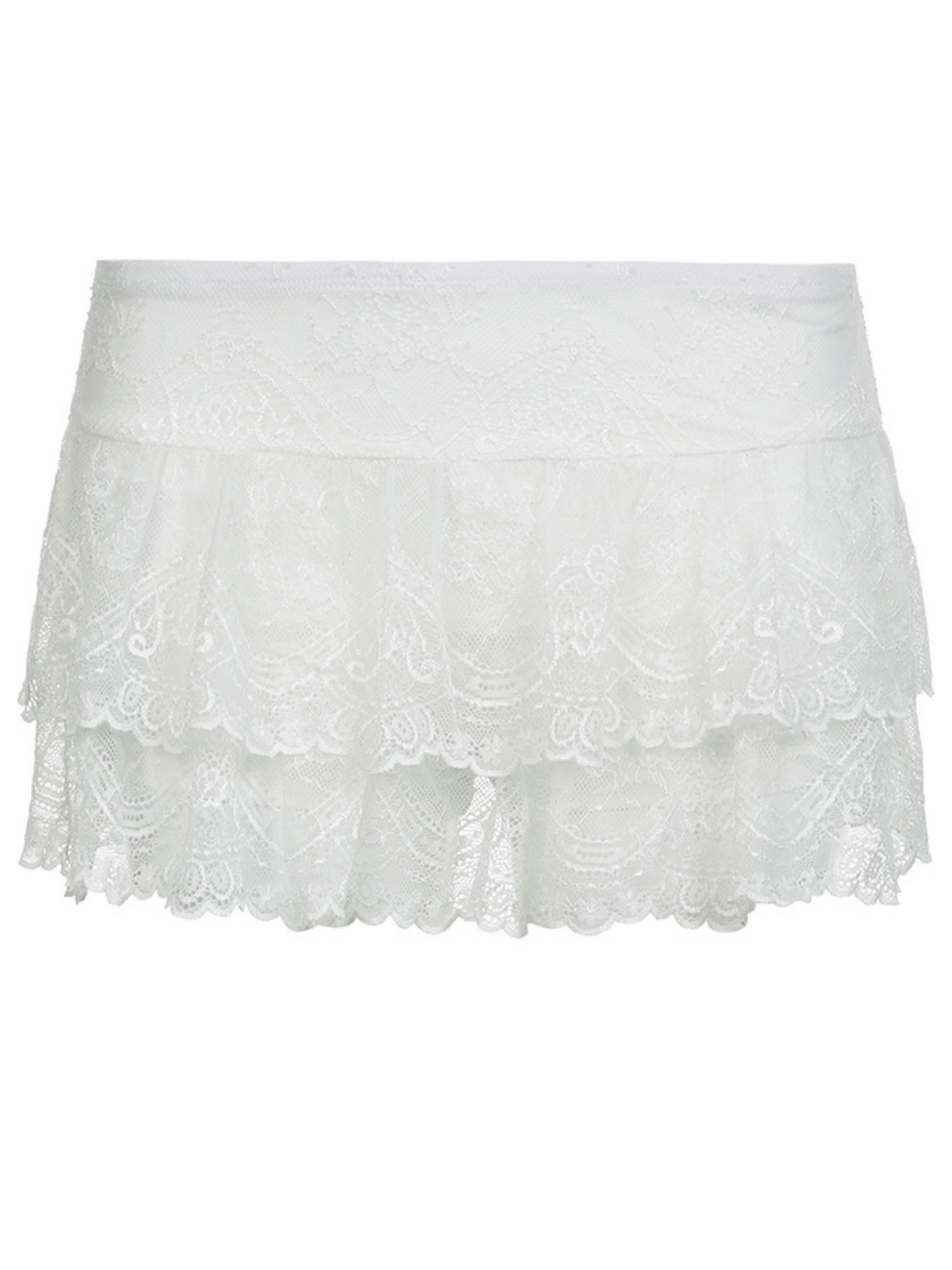 Elegant floral lace skirt