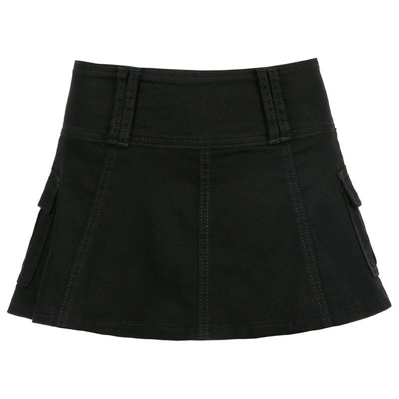 High waisted denim mini skirt - Image 8