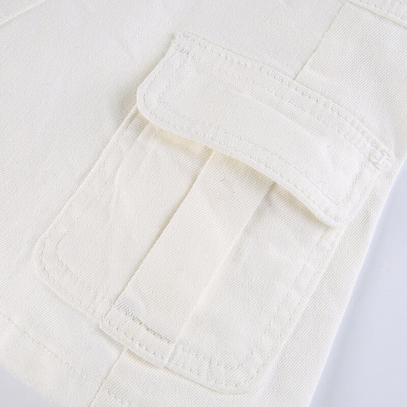 High waisted denim mini skirt - Image 12