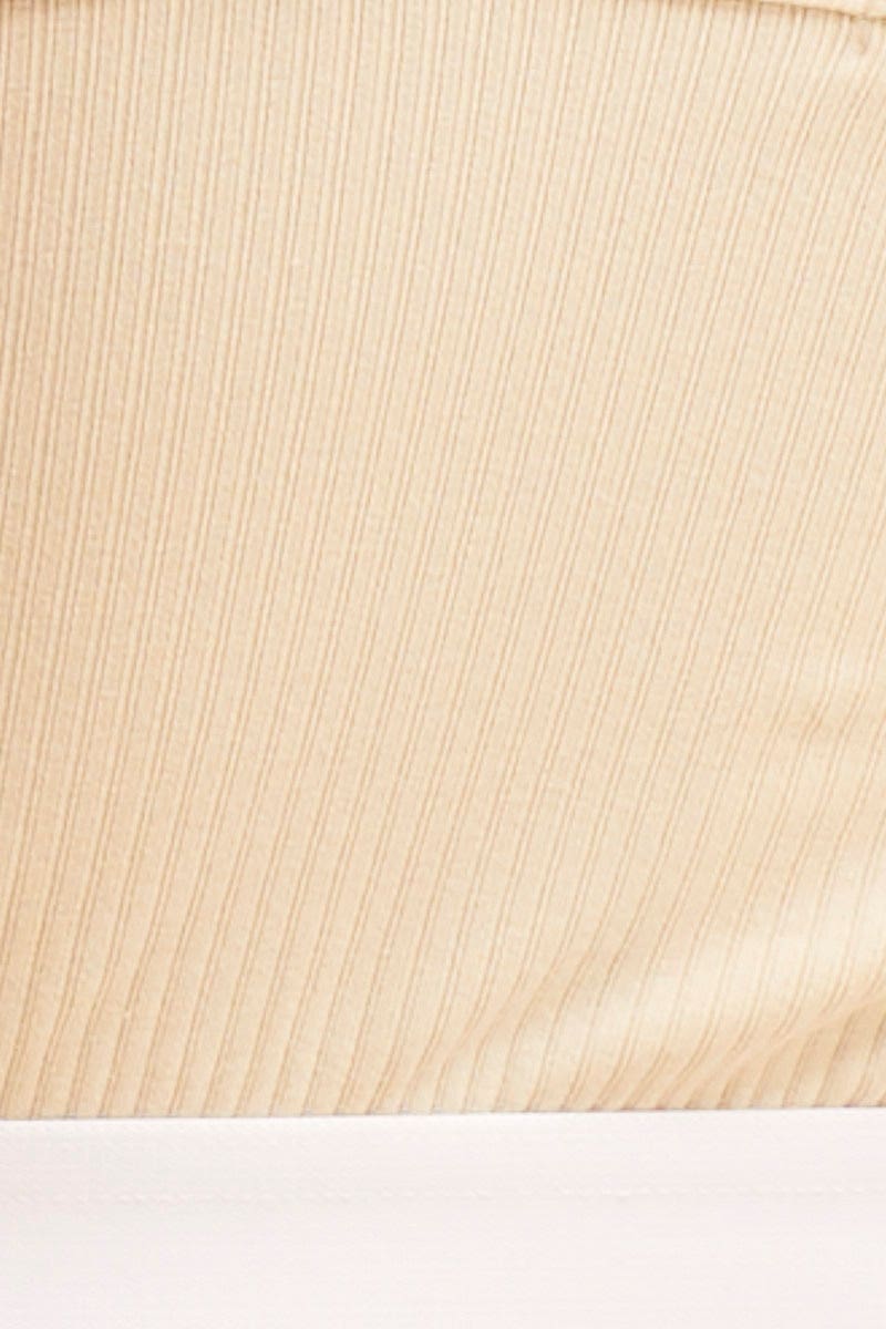 Beige Mia Soft Rib Tank - Image 6